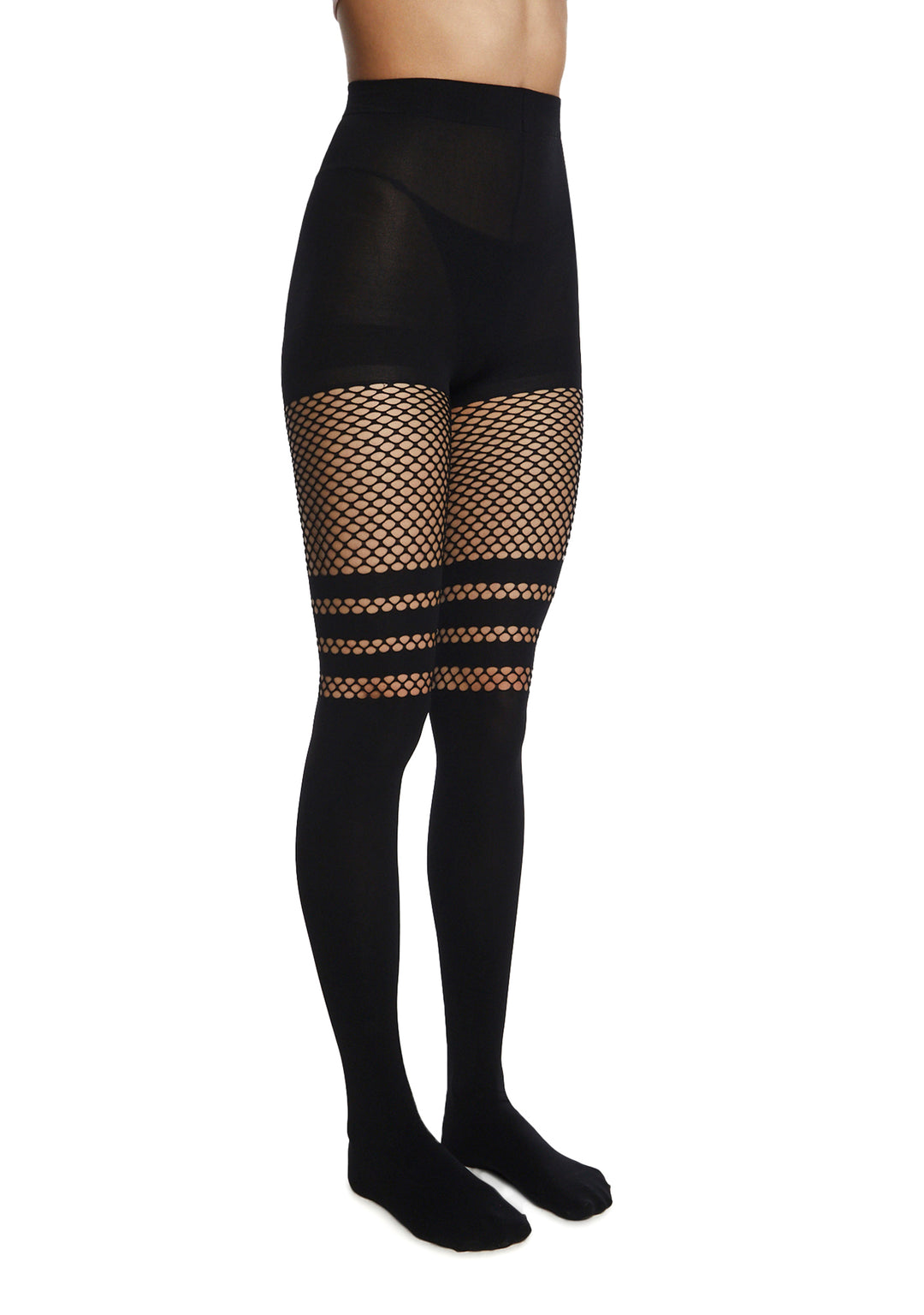 Varsity Fishnet Tights - Image 2