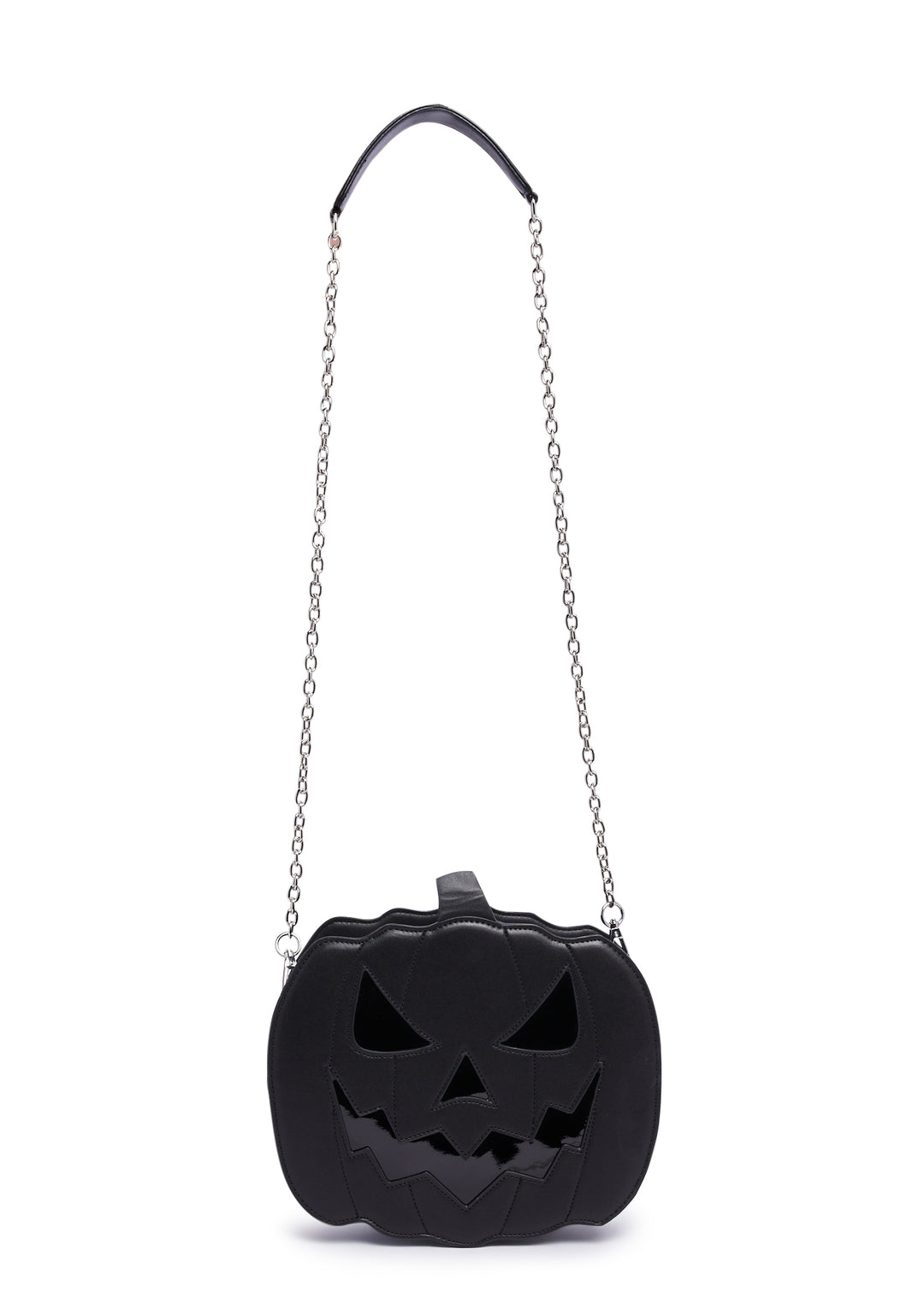 Trickz N Treatz Jack O Lantern Crossbody Bag - Black