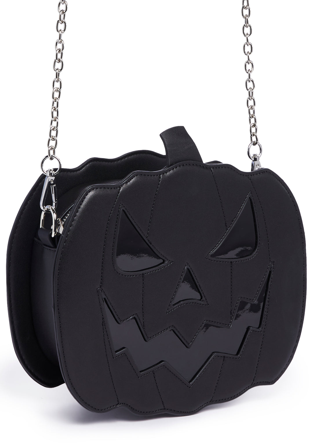 Trickz N Treatz Jack O Lantern Crossbody Bag - Black - Image 2