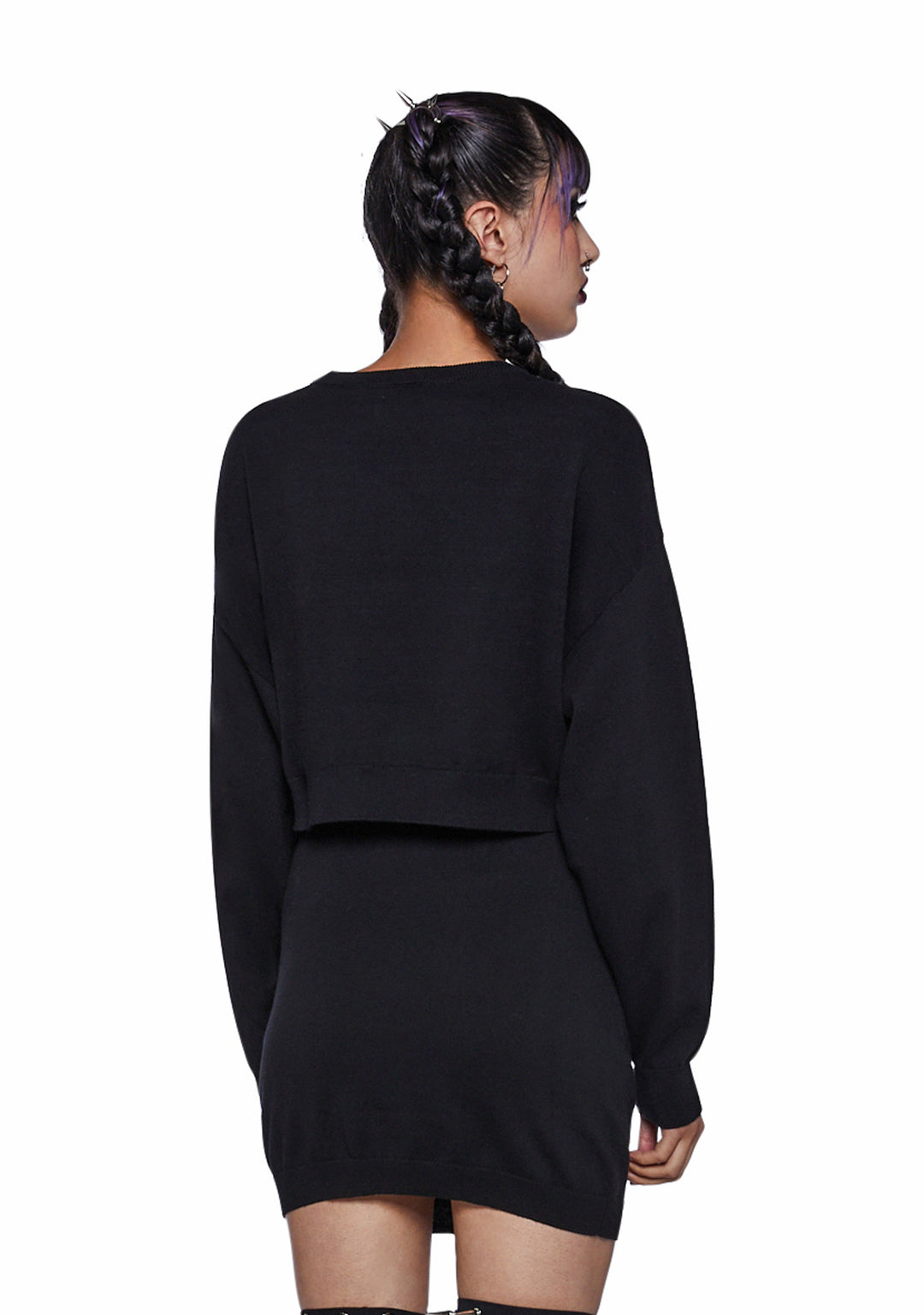 Trickz N Treatz Skeleton Two Piece Sweater Skirt Set - Image 6