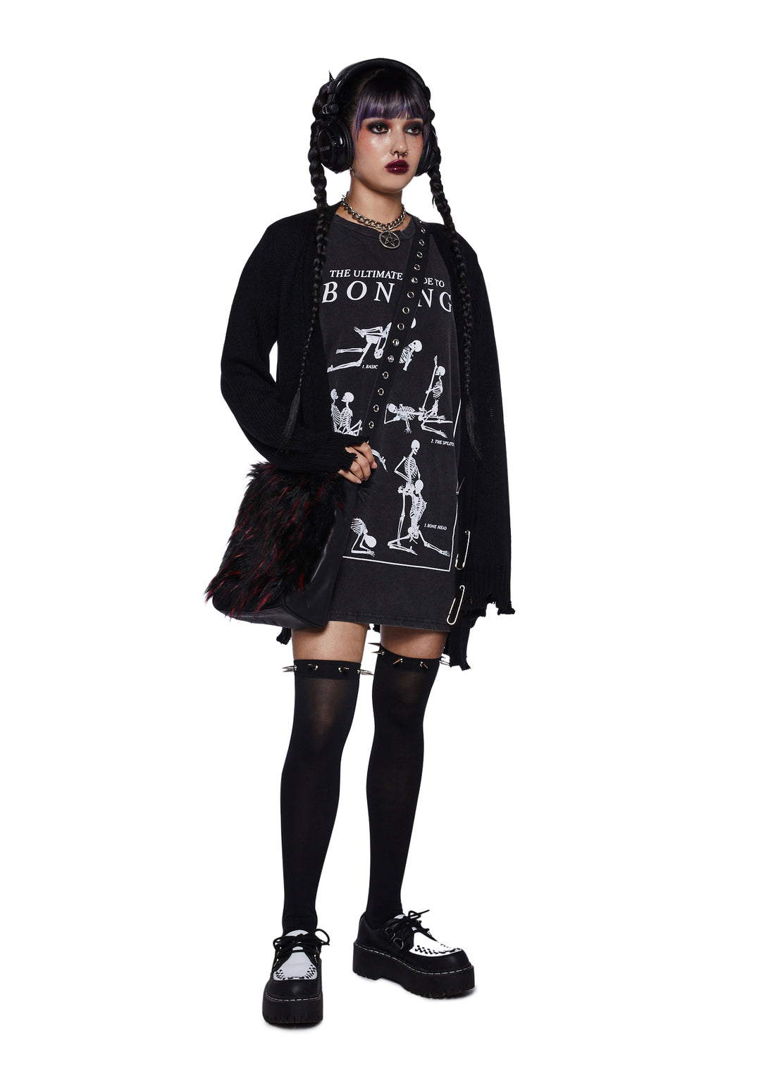 Trickz N Treatz Guide To Boning Graphic Tee - Black - Image 5