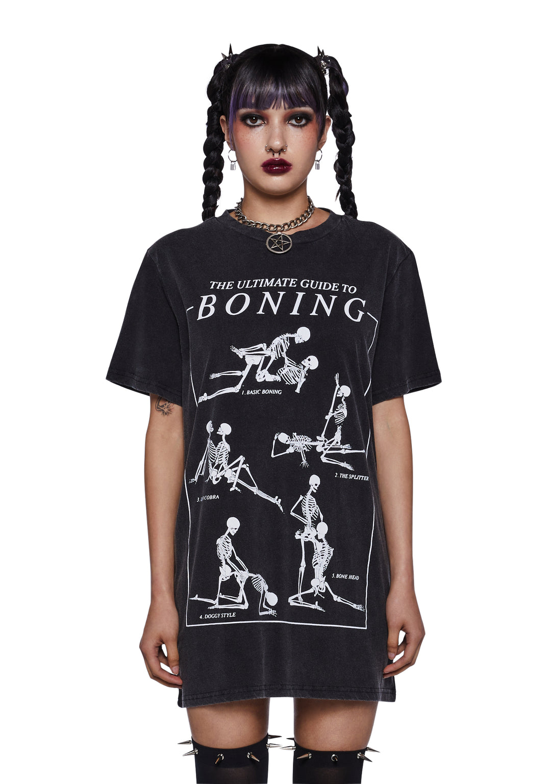 Trickz N Treatz Guide To Boning Graphic Tee - Black