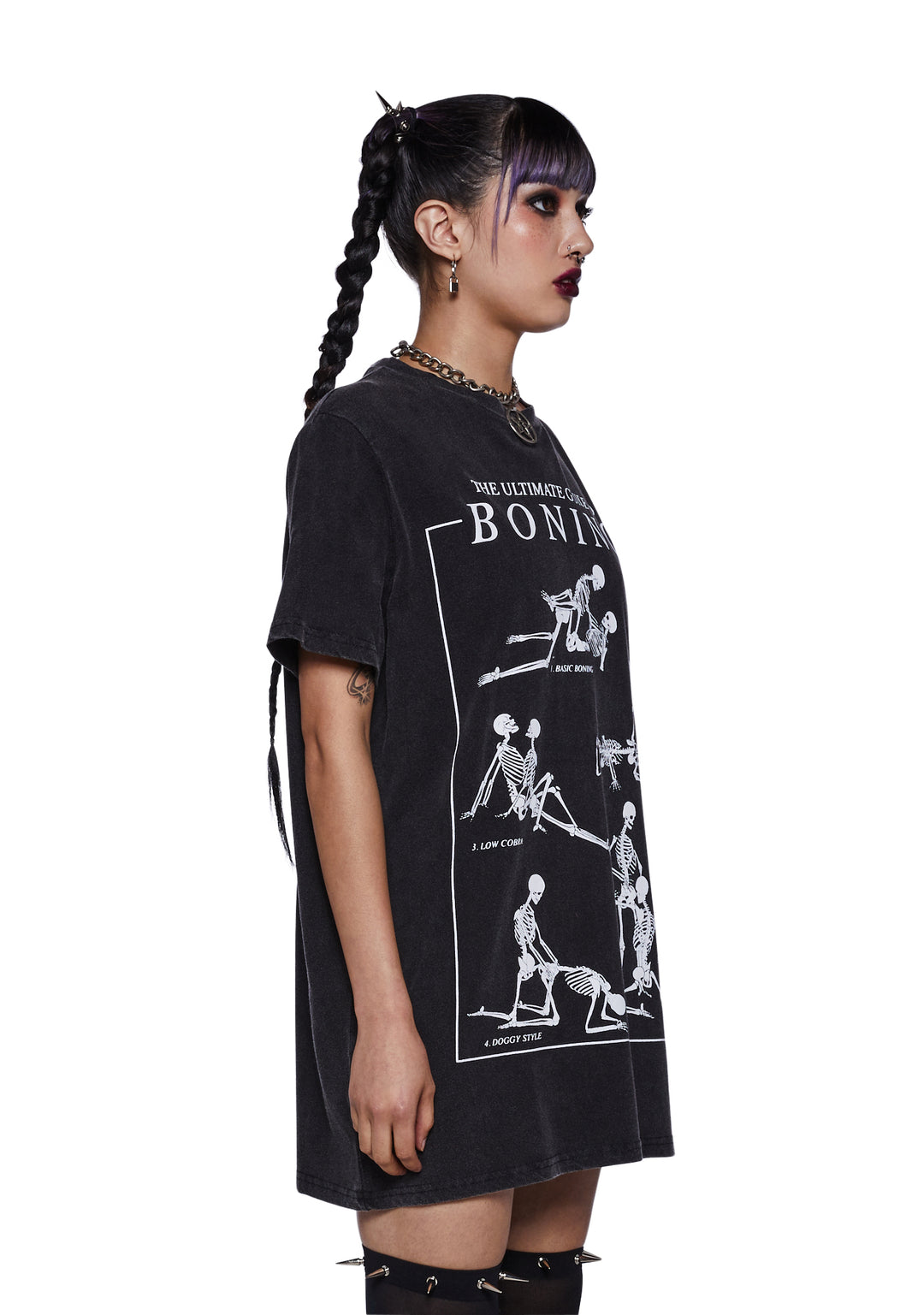 Trickz N Treatz Guide To Boning Graphic Tee - Black - Image 3