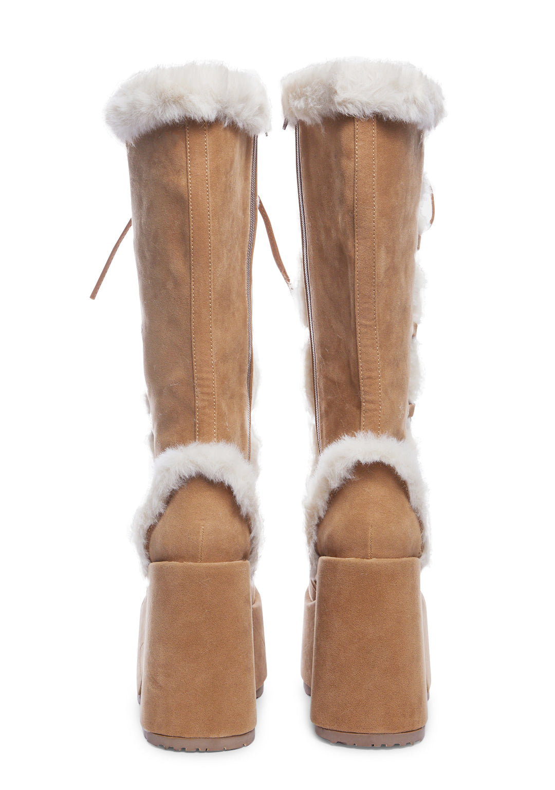 Camel-311 Platform Knee High Boots - Image 4