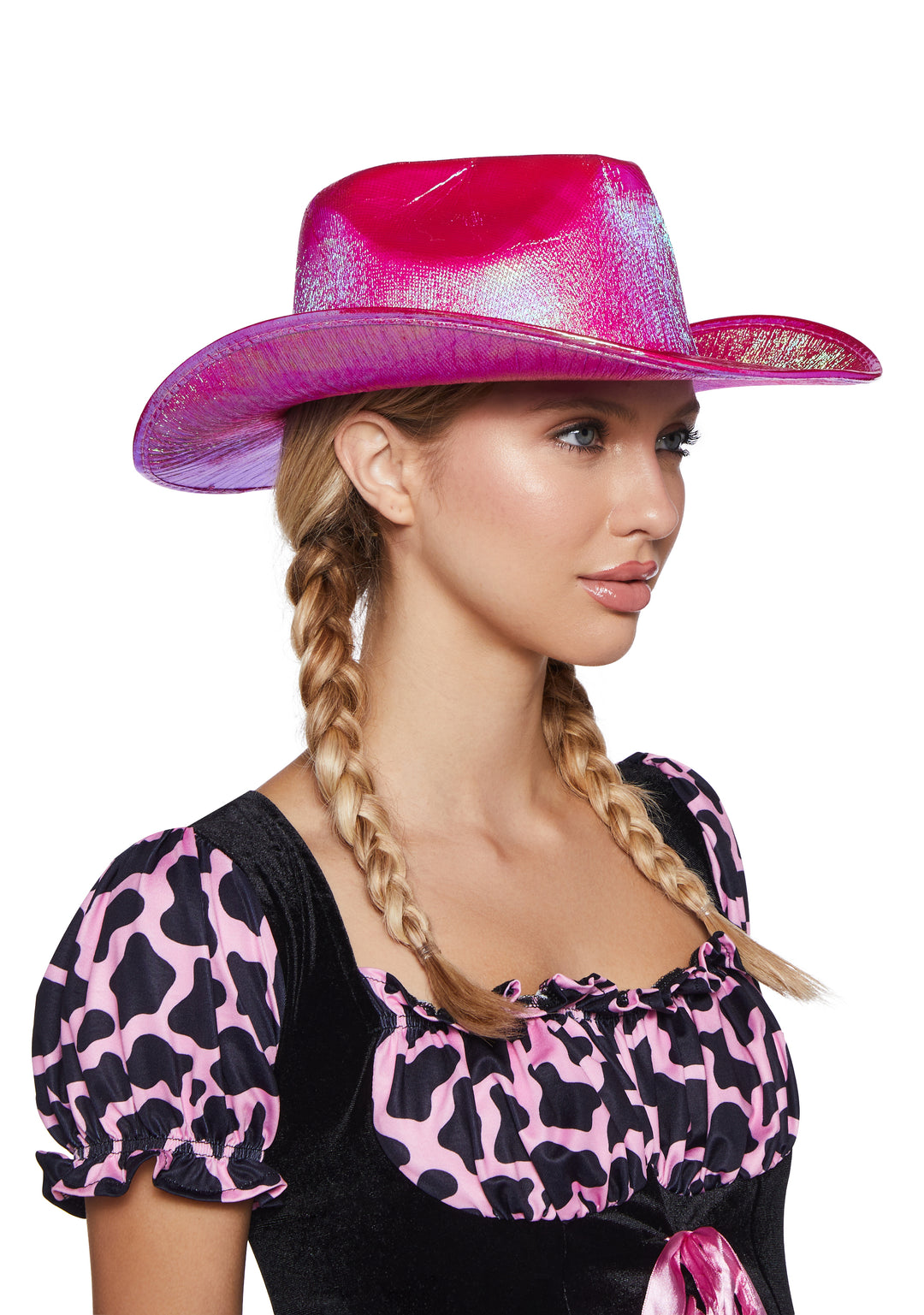 Forplay Metallic Cowboy Hat - Pink - Image 2