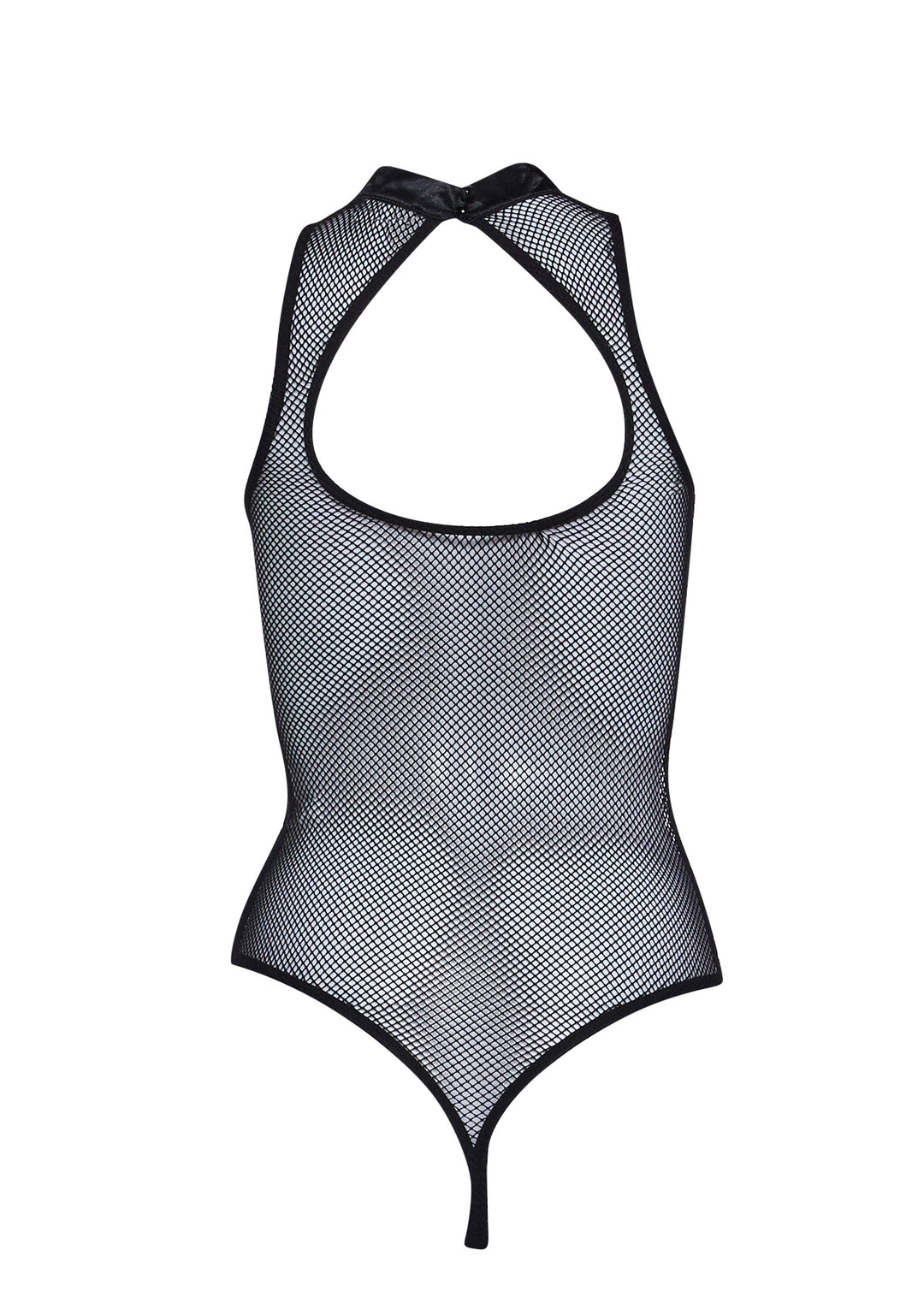 Club Exx Dragon Fishnet Bodysuit- Black - Image 6