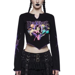 Dolls Kill X Hanna BarberaHex Girls Long Sleeve Tee - Black