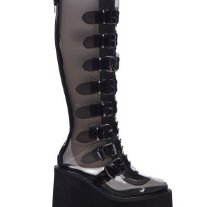Swing-815C Platform Knee High Boots
