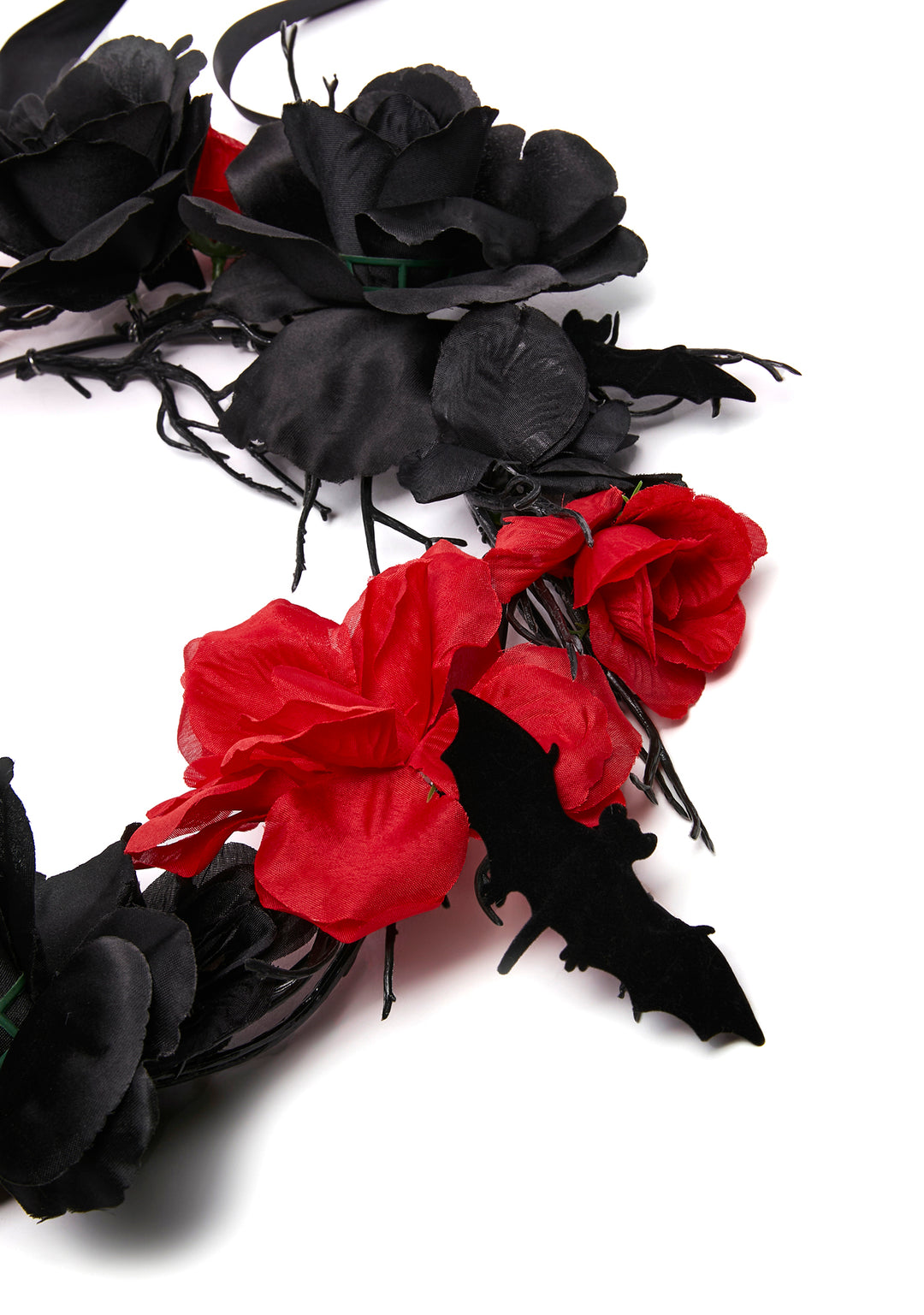 Dolls Home Rose Bat Wreath - Black/Red - Image 3
