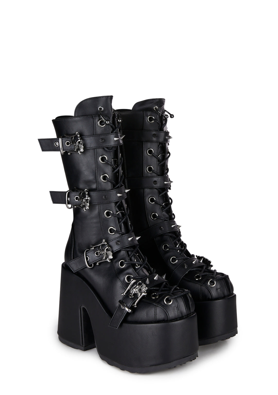 Camel-115 Platform Mid-Calf Boots - Image 3