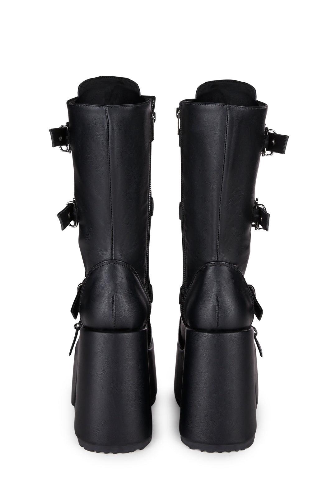 Camel-115 Platform Mid-Calf Boots - Image 4