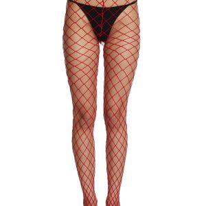 Red Fishnet Stockings