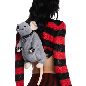 Current Mood Punk Bondage Rat Backpack - Gray