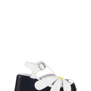 dELiA*s by Dolls Kill Daisy Platform Sandals - White/Black