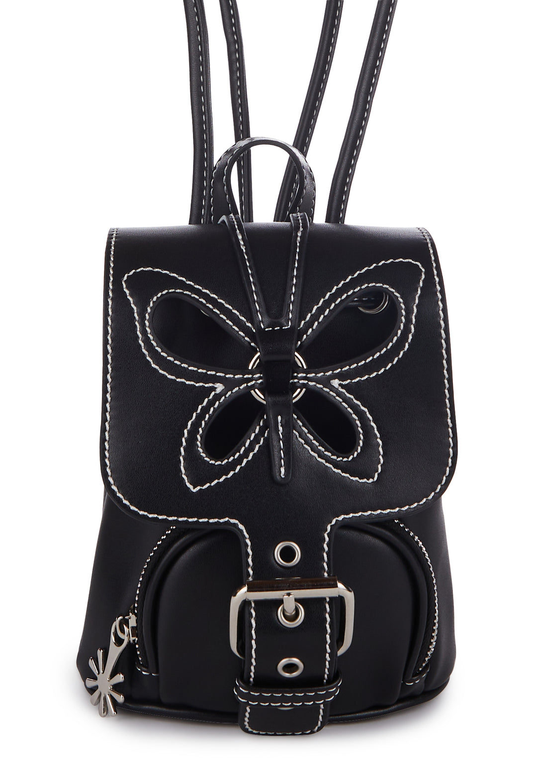 dELiA*s by Dolls Kill Butterfly Cut Out Mini Back Pack - Black - Image 2