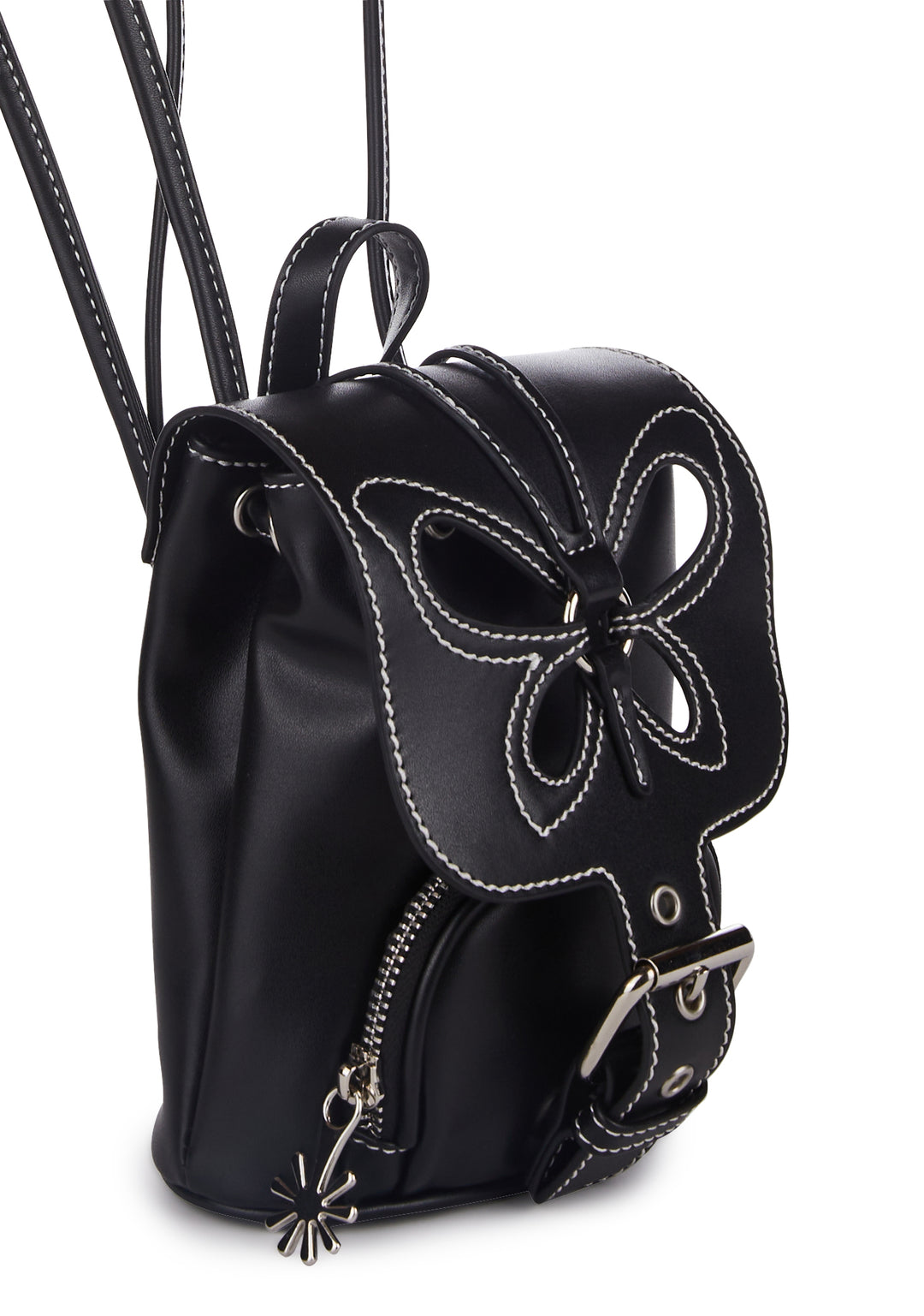 dELiA*s by Dolls Kill Butterfly Cut Out Mini Back Pack - Black - Image 3