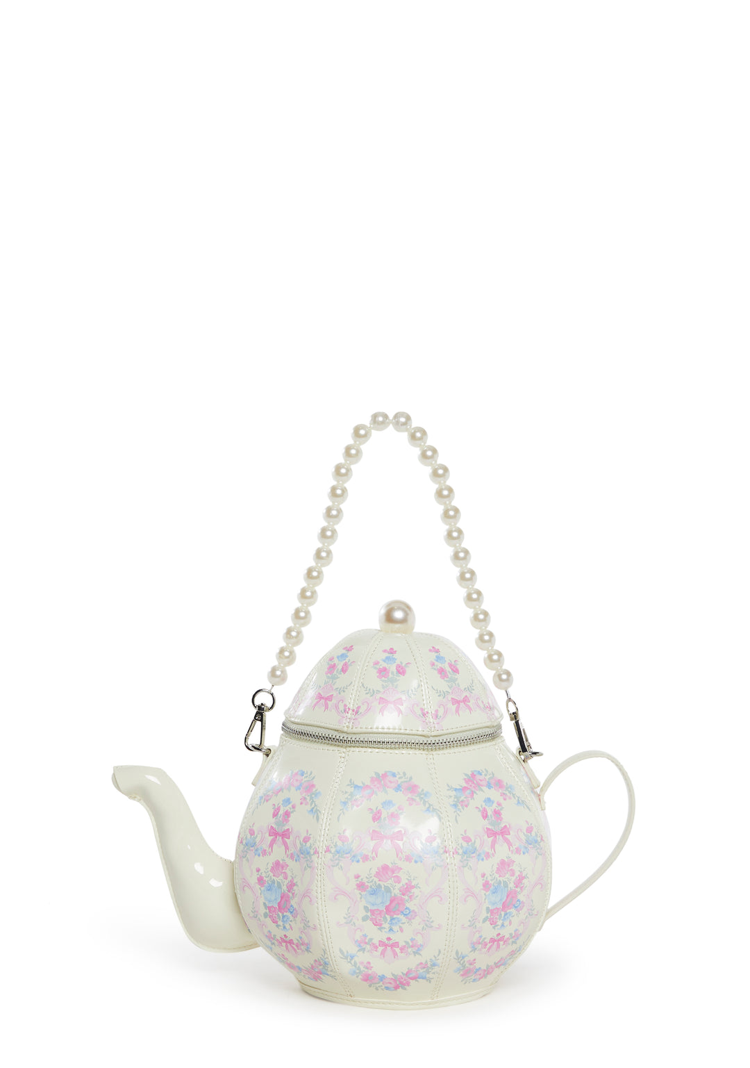 Sugar Thrillz Tea Pot Crossbody Bag - White