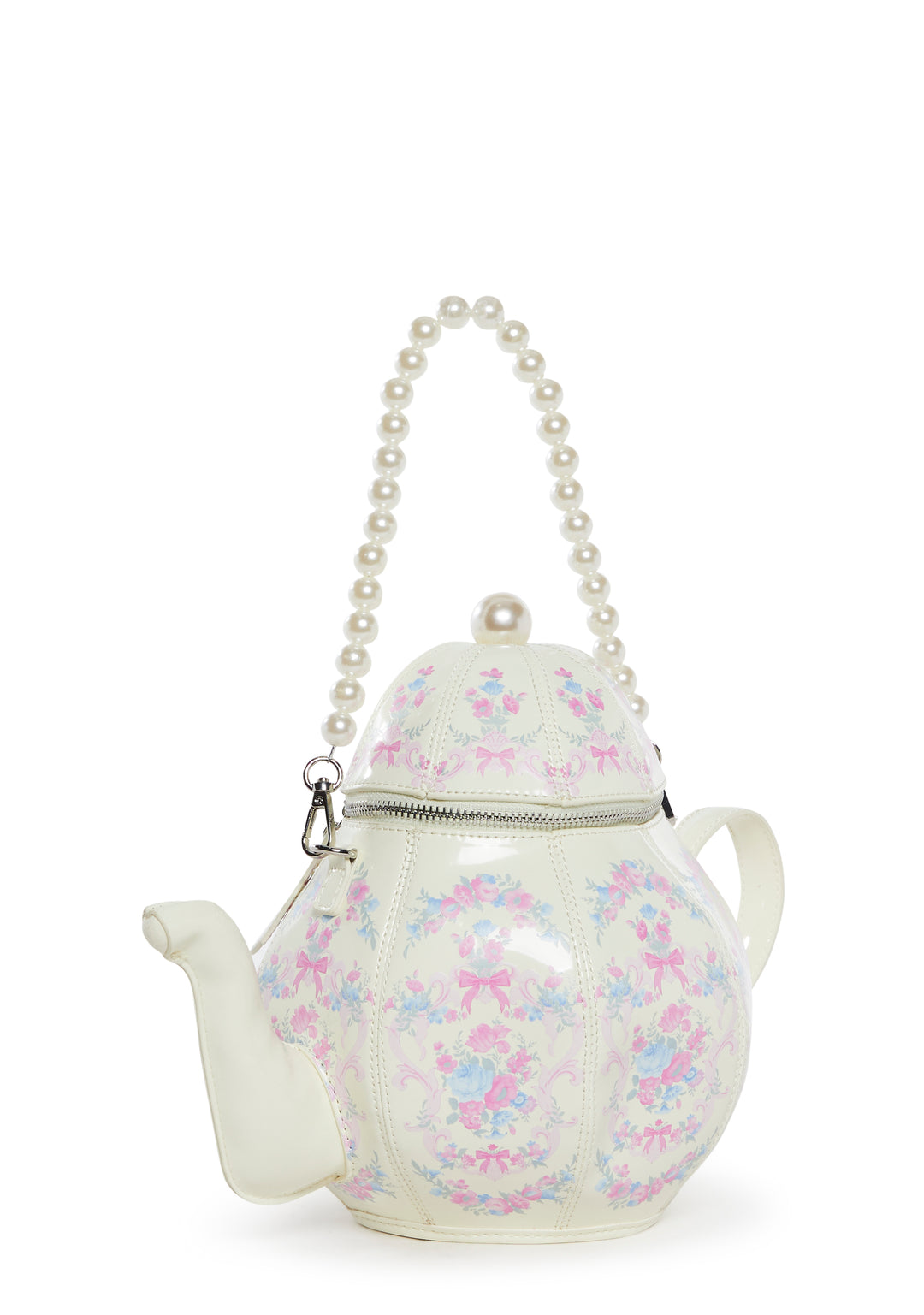 Sugar Thrillz Tea Pot Crossbody Bag - White - Image 3