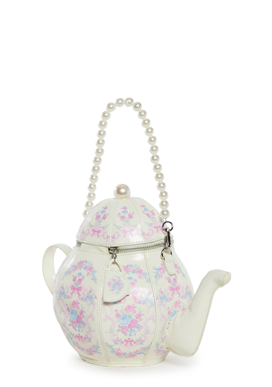 Sugar Thrillz Tea Pot Crossbody Bag - White - Image 4