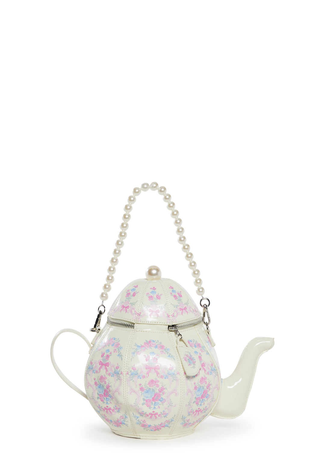 Sugar Thrillz Tea Pot Crossbody Bag - White - Image 5