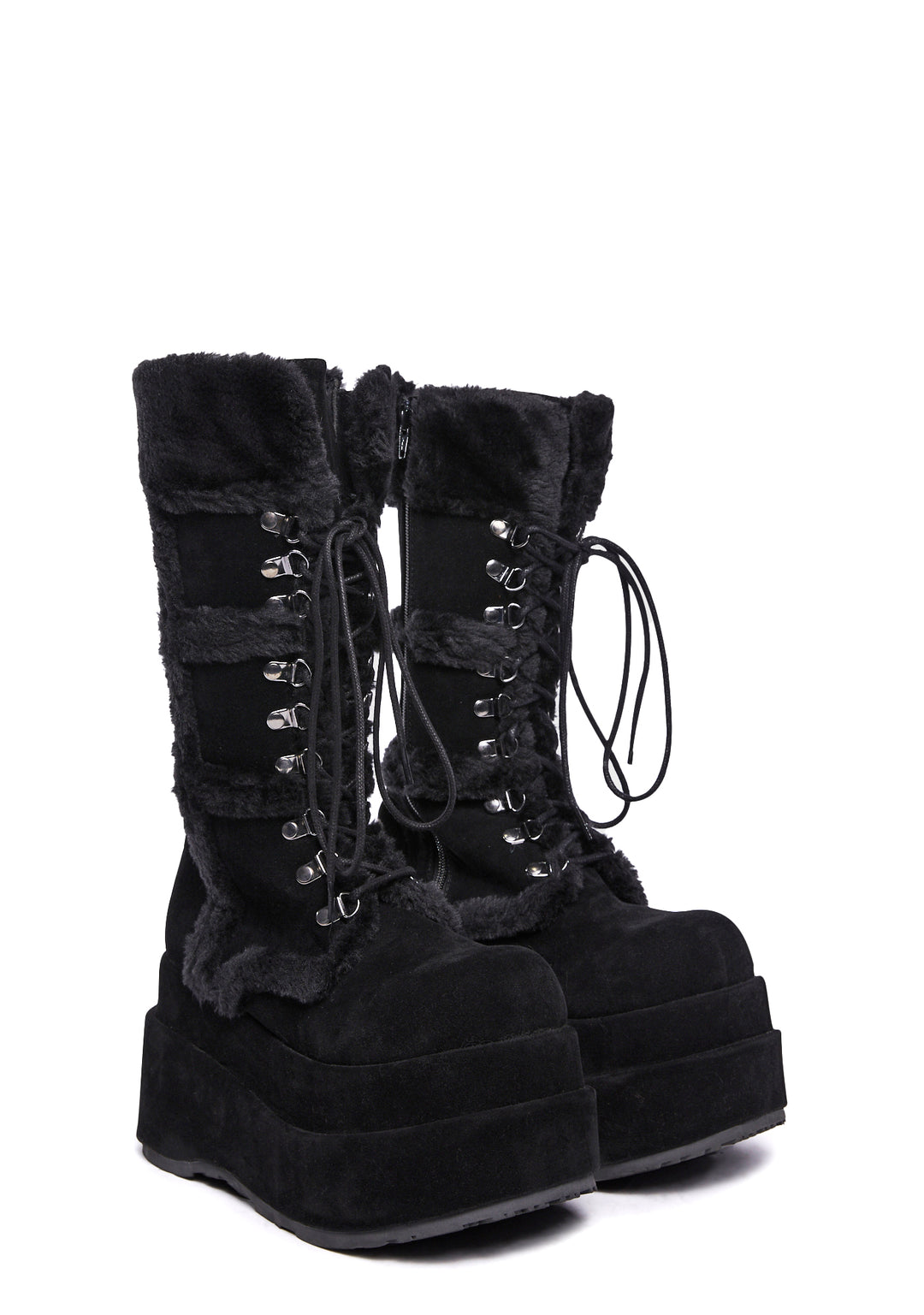 Bear-202 Platform Calf High Boots - Image 3