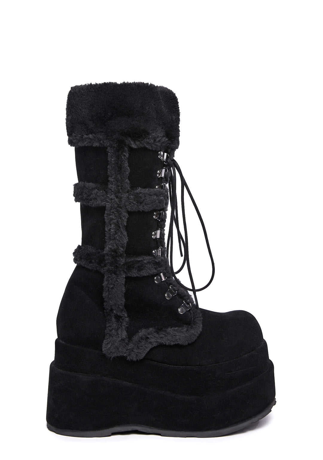 Bear-202 Platform Calf High Boots