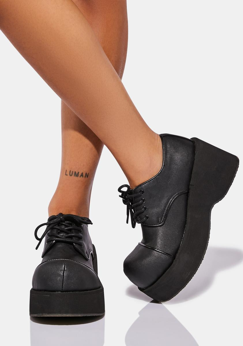 Dank-101 Platform Goth Punk Shoes - Image 3