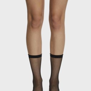 Black Fishnet Ankle Socks