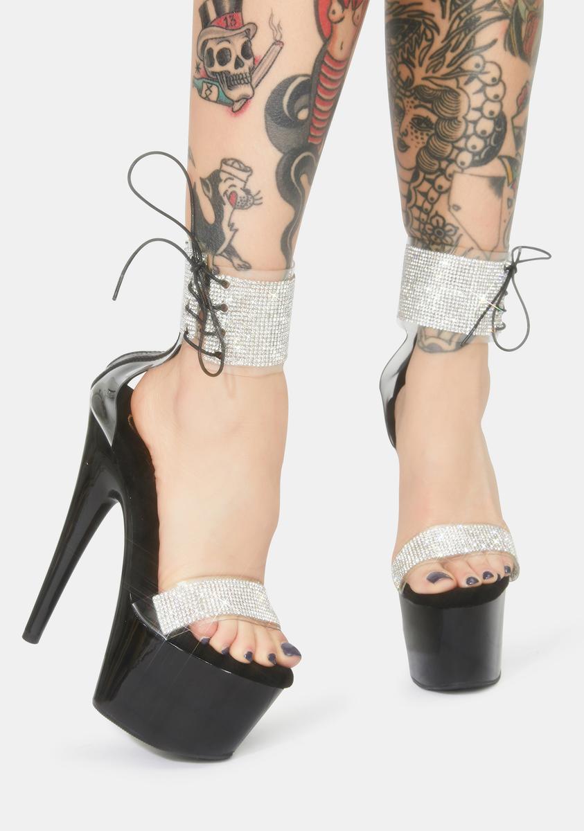 Adore-727RS Platform Ankle Cuff Sandals-Black - Image 2